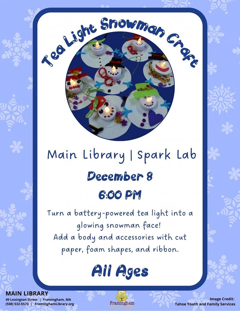 Tea Light Snowman Craft thumbnail Photo