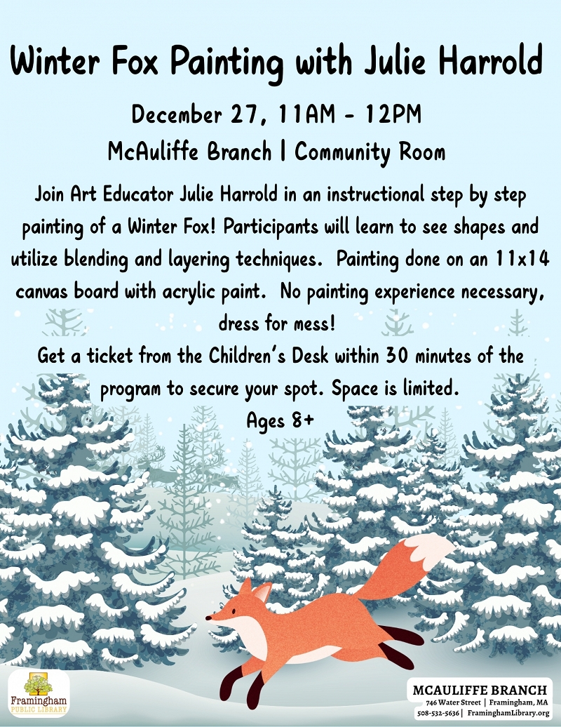Winter Fox Painting with Julie Harrold thumbnail Photo