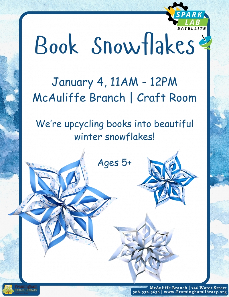 Satellite Sparklab: Book Snowflakes thumbnail Photo