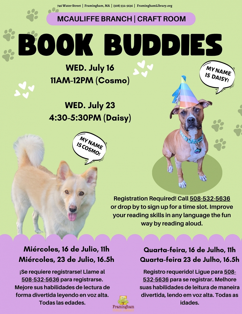 Book Buddies: Reading to Dogs (Cosmo) thumbnail Photo