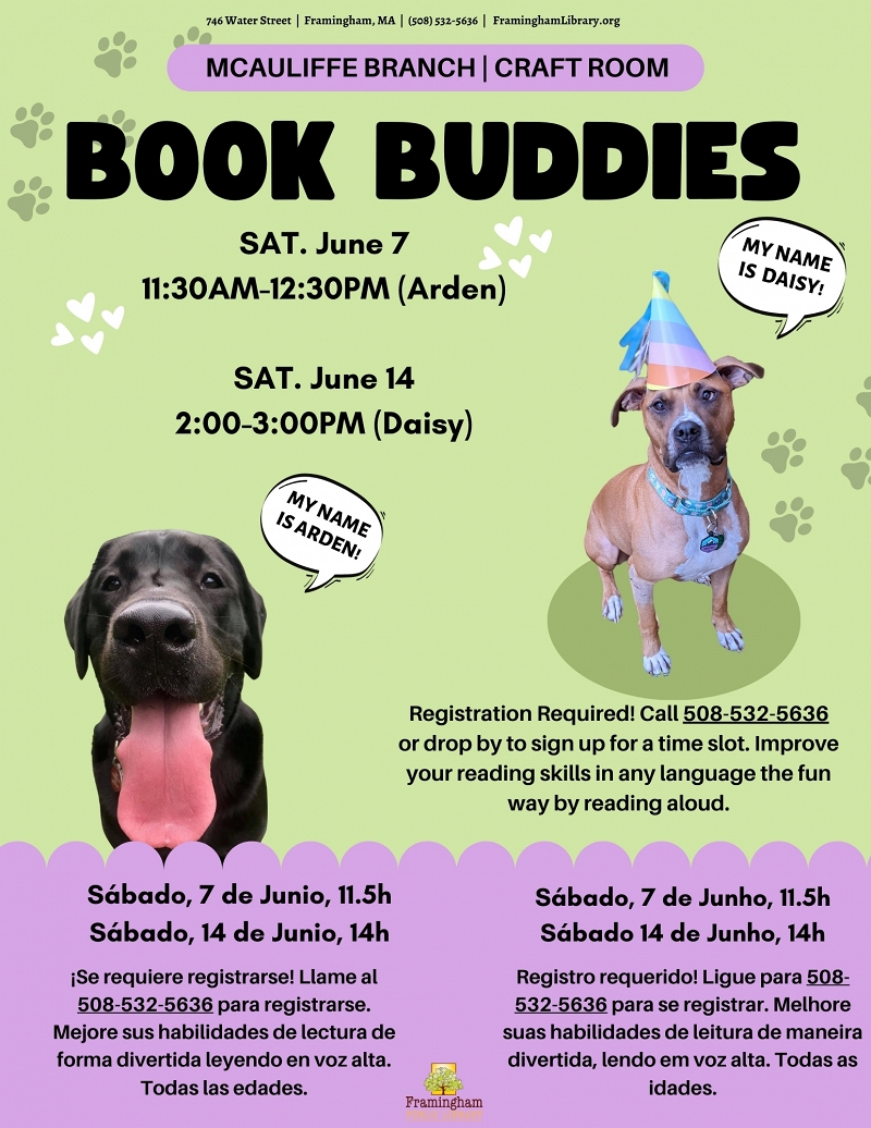 Book Buddies: Reading to Dogs (Arden) thumbnail Photo