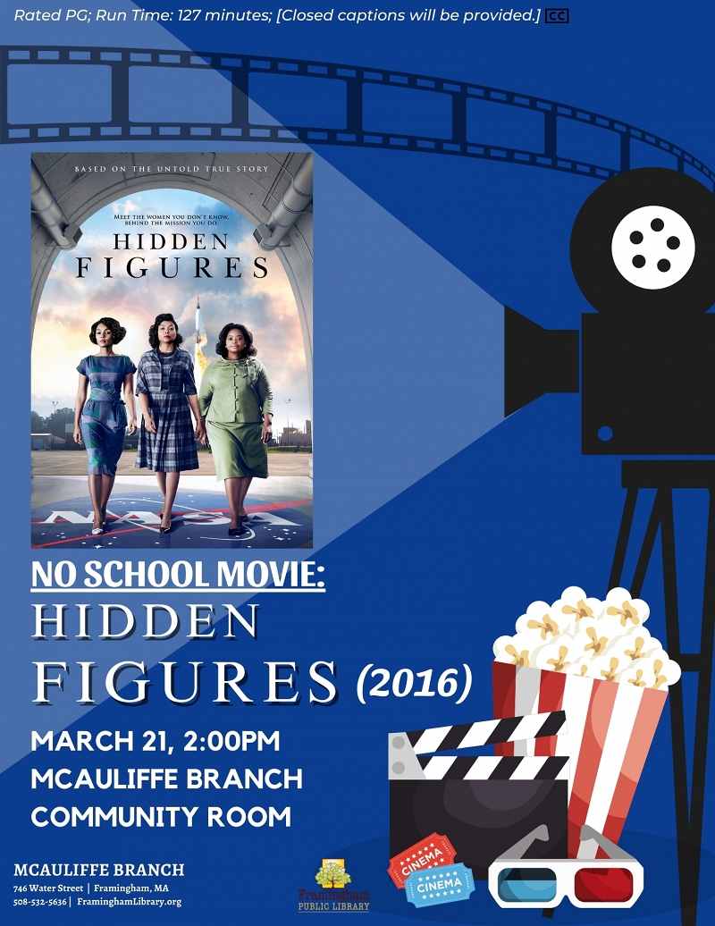 NO SCHOOL MOVIE: Hidden Figures (2016) thumbnail Photo