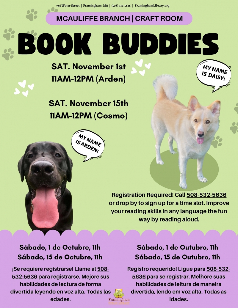 Book Buddies: Reading to Dogs (Cosmo) thumbnail Photo