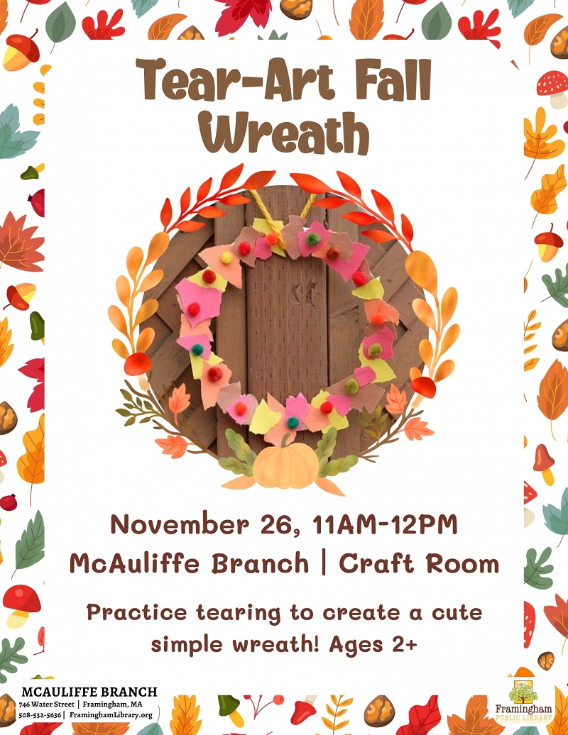 Tear-Art Fall Wreath thumbnail Photo
