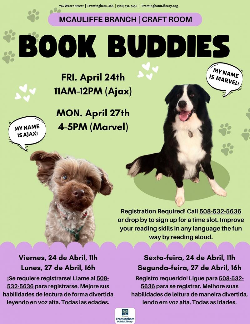 Book Buddies: Reading to Dogs (Ajax) thumbnail Photo