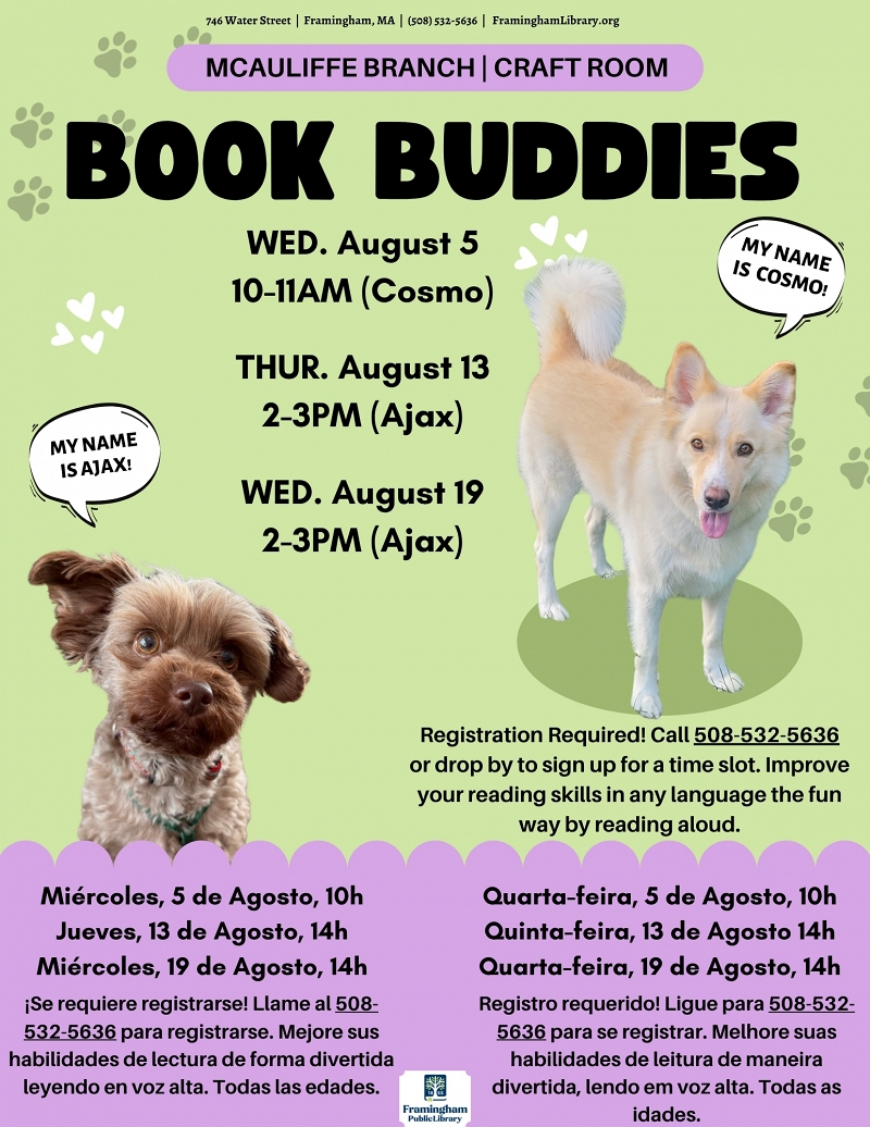 Book Buddies: Reading to Dogs (Ajax) thumbnail Photo