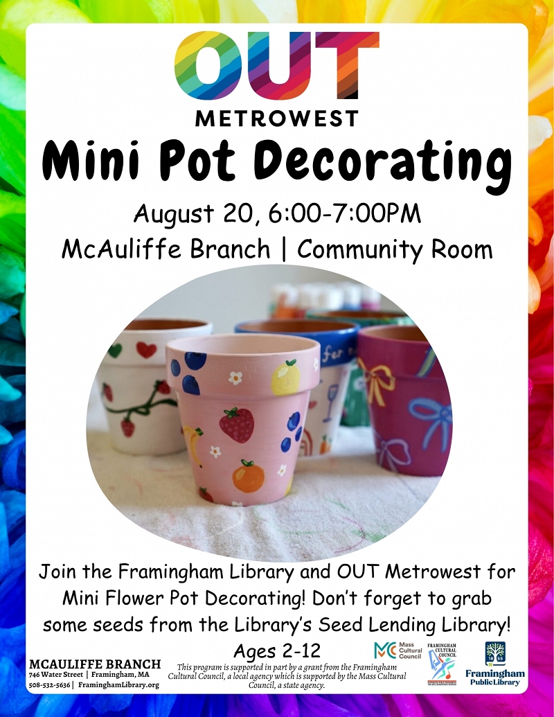 OUT Metrowest: Mini Pot Decorating thumbnail Photo