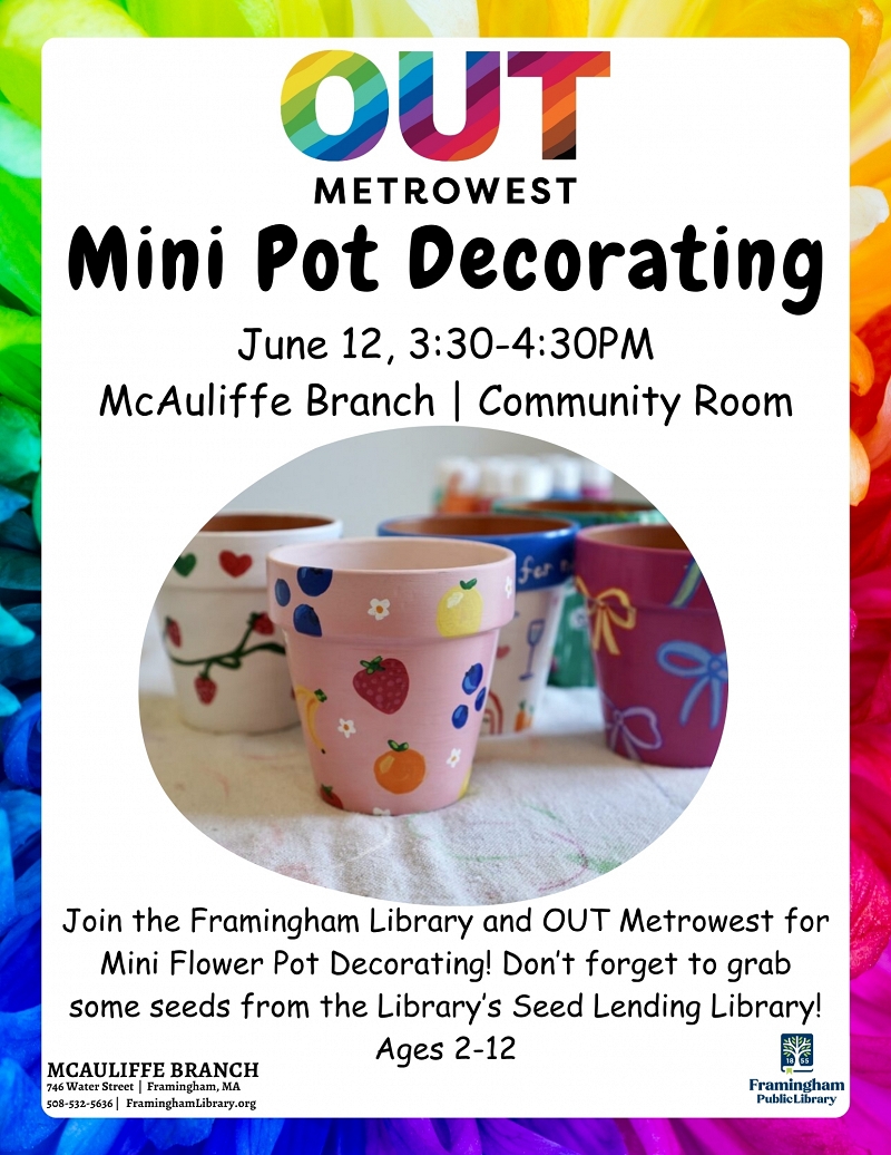 OUT Metrowest: Mini Pot Decorating thumbnail Photo