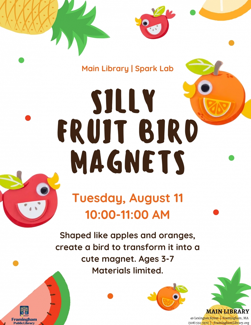 Silly Fruit Bird Magnet thumbnail Photo