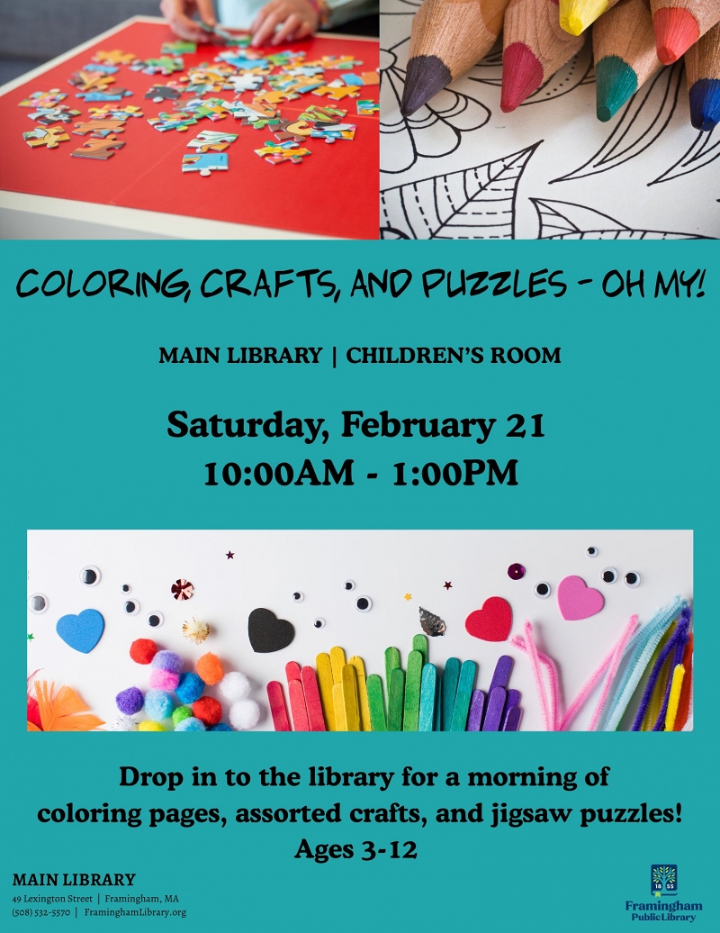 Coloring, Crafts, and Puzzles - Oh My! thumbnail Photo