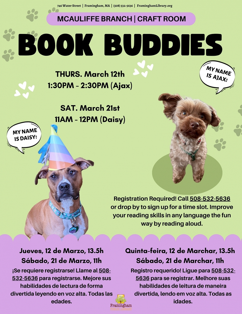 Book Buddies: Reading to Dogs (Ajax) thumbnail Photo