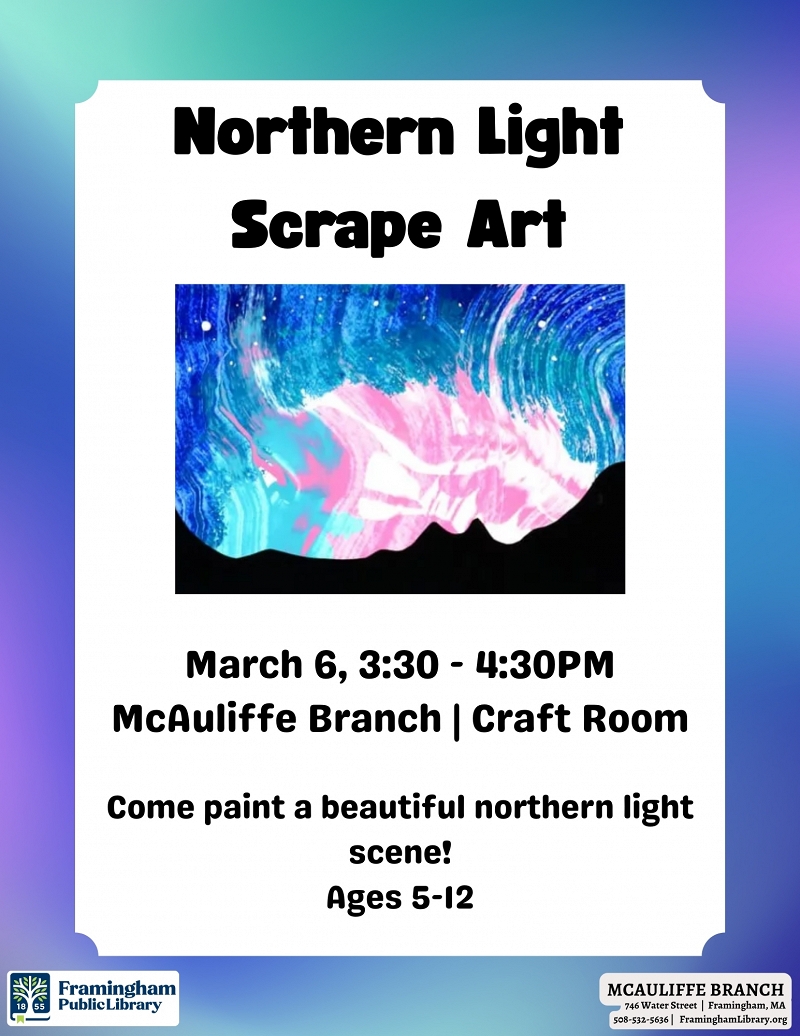 Northern Light Scrape Art thumbnail Photo