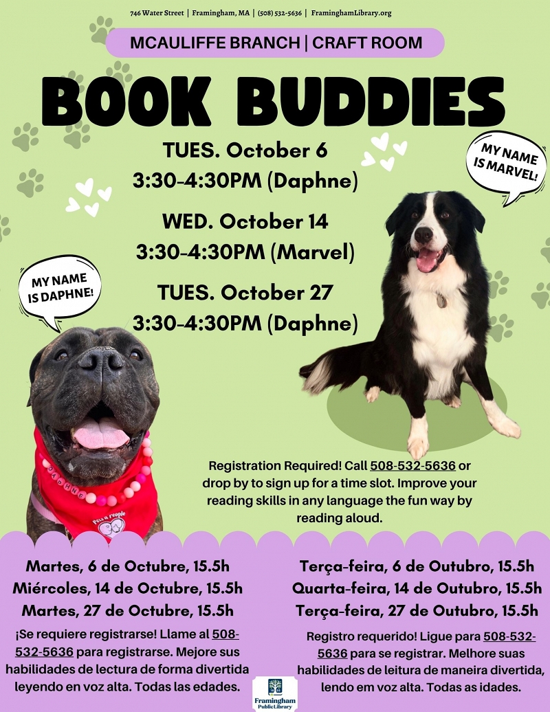 Book Buddies: Reading to Dogs (Daphne) thumbnail Photo