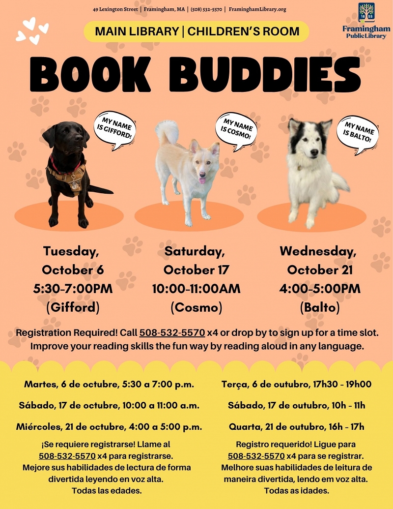 Book Buddies: Reading to Dogs (Cosmo) thumbnail Photo