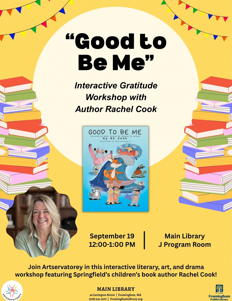 “Good to Be Me” Interactive Gratitude Workshop with Author Rachel Cook thumbnail Photo
