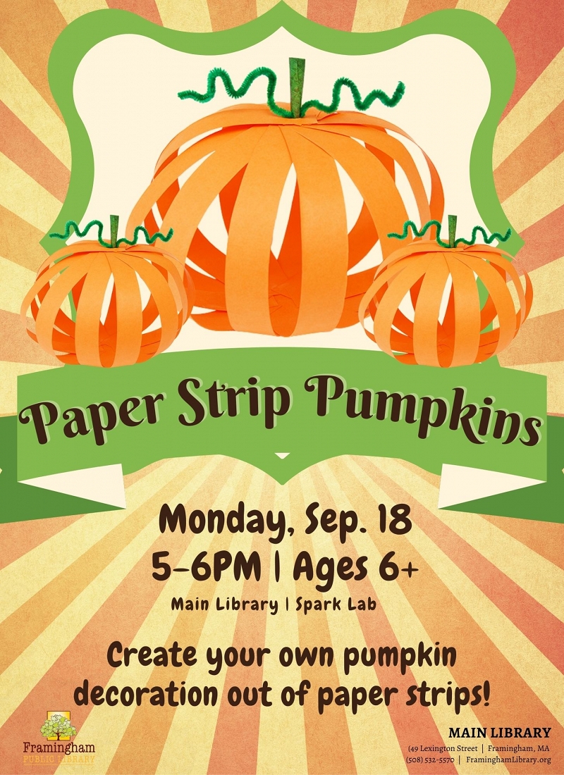 Paper Strip Pumpkins thumbnail Photo