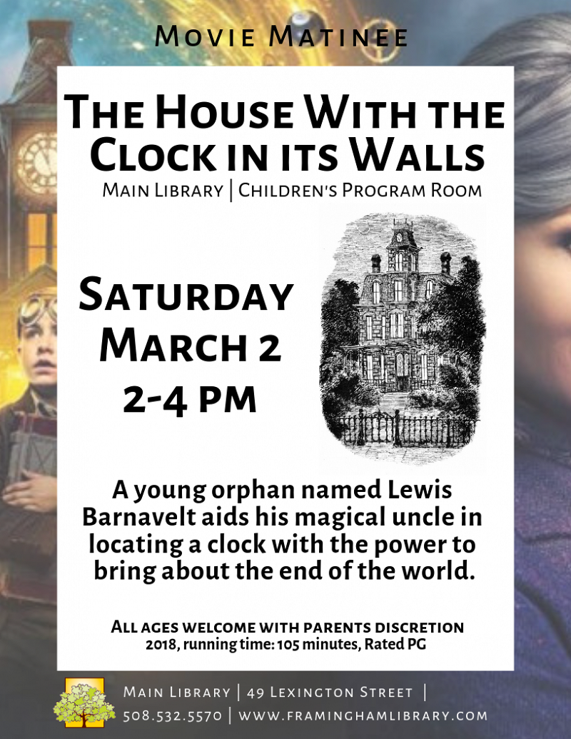 Movie Matinee: The House with a Clock in Its Walls thumbnail Photo
