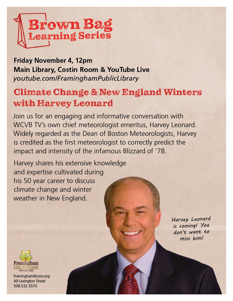 Brown Bag Learning Series: Climate Change & New England Winters with Harvey Leonard thumbnail Photo