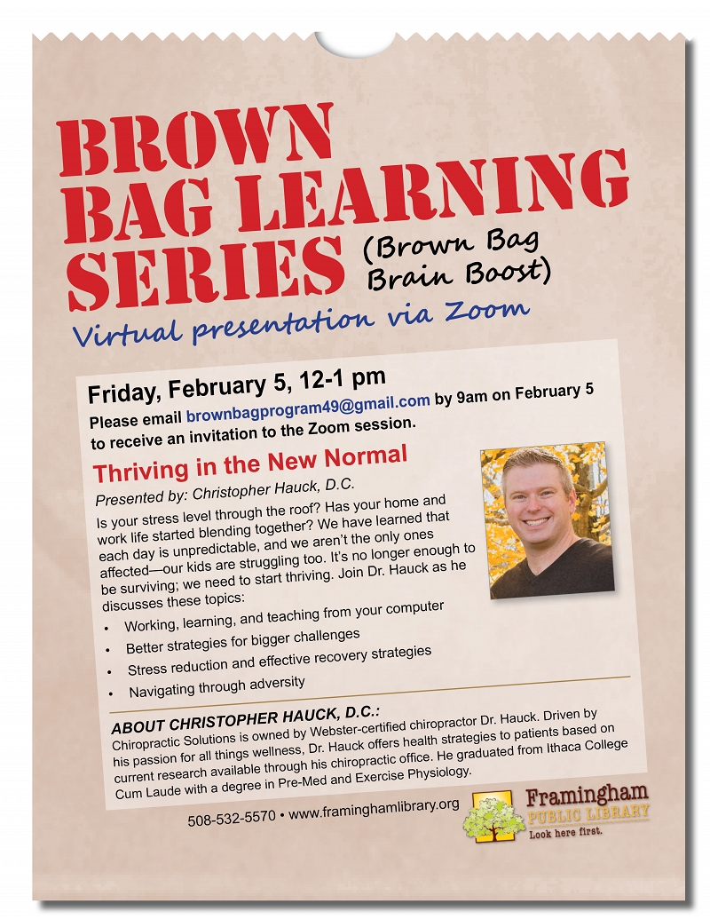 Brown Bag Learning Series:  Thriving in the New Normal thumbnail Photo