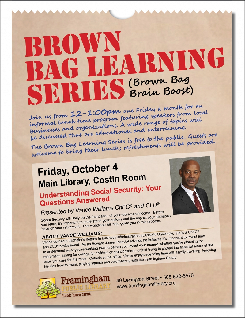 Brown Bag Learning Series: Understanding Social Security: Your Questions Answered thumbnail Photo