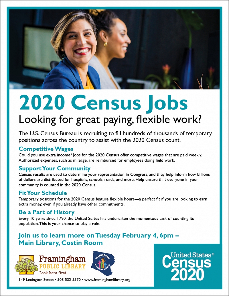 Get a Job with the 2020 Census: Information Session thumbnail Photo