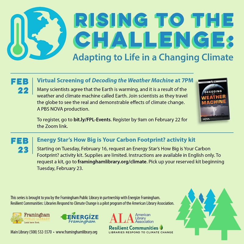 Rising to the Challenge Climate Series: Virtual Screening of “Decoding the Weather Machine” thumbnail Photo