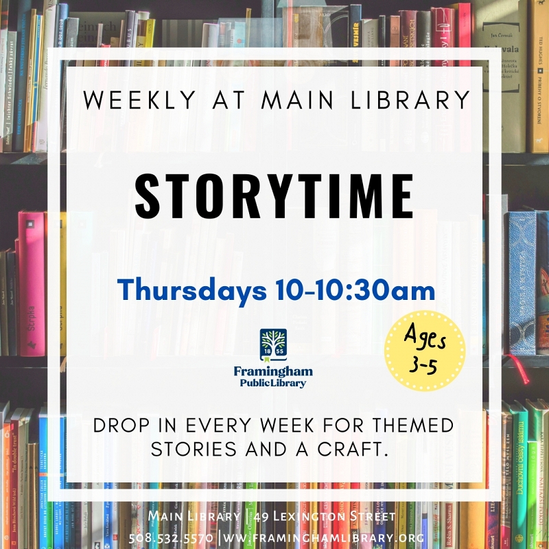 Weekly Storytime at the Main Library thumbnail Photo