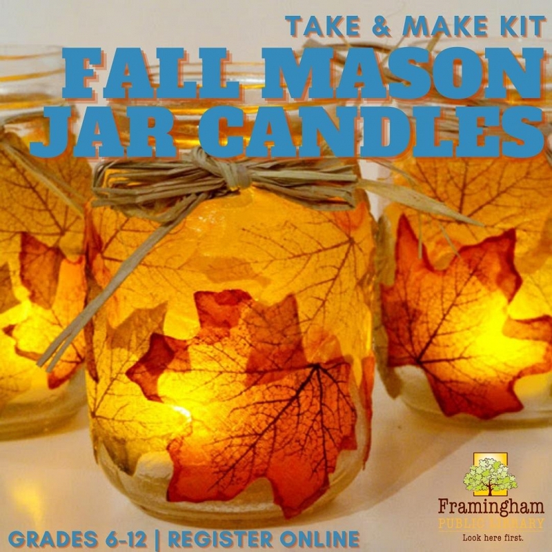 Fall Mason Jar Candles - Take & Make Kit thumbnail Photo