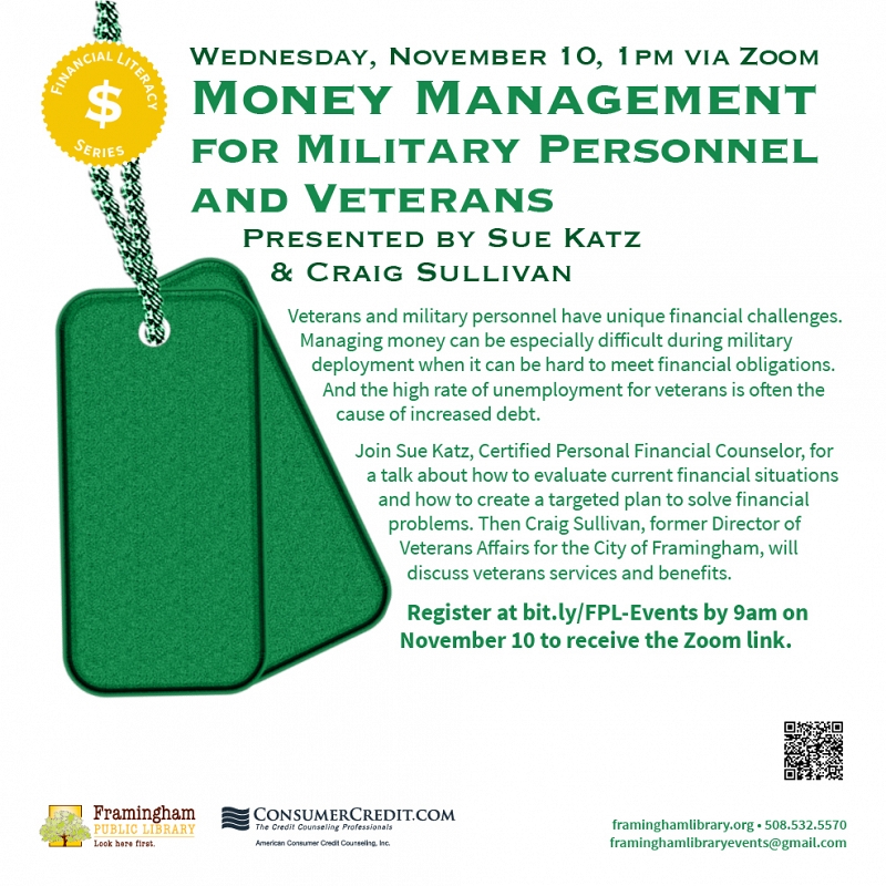 Financial Literacy Series: Money Management for Military Personnel and Veterans thumbnail Photo