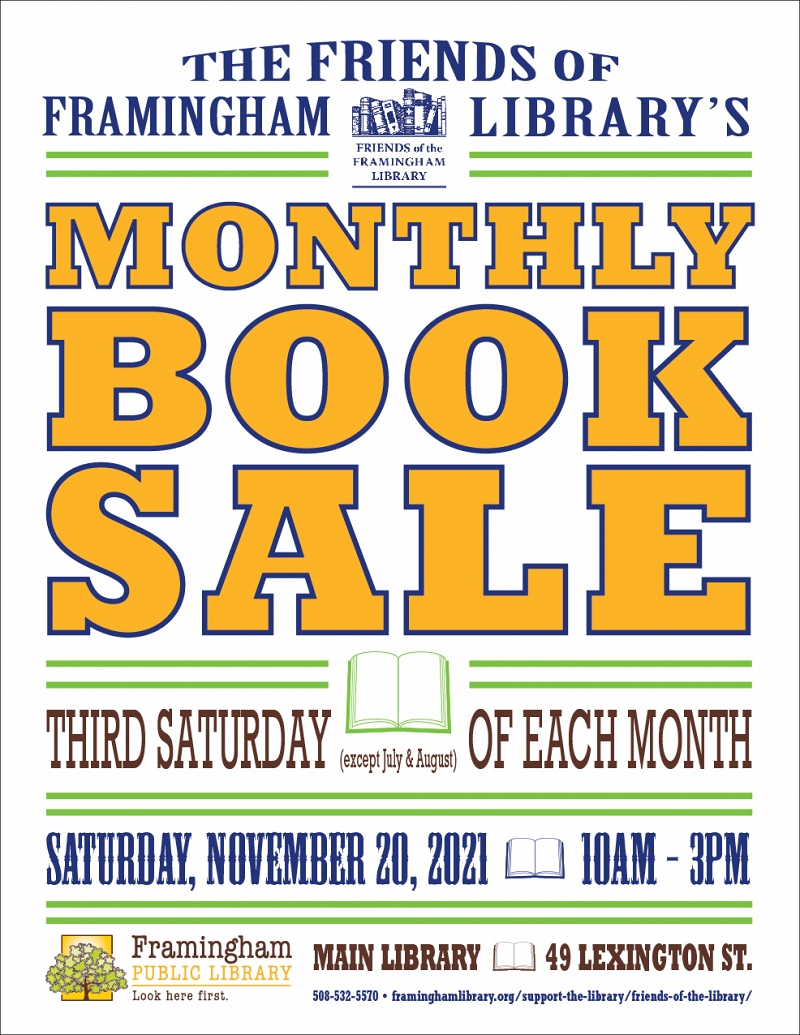 Friends of the Framingham Library’s Monthly Book Sale thumbnail Photo