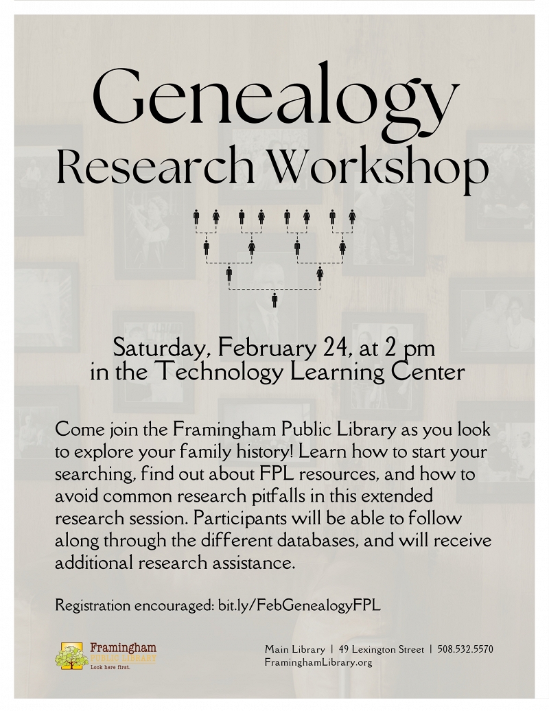 Genealogy Research Workshop thumbnail Photo