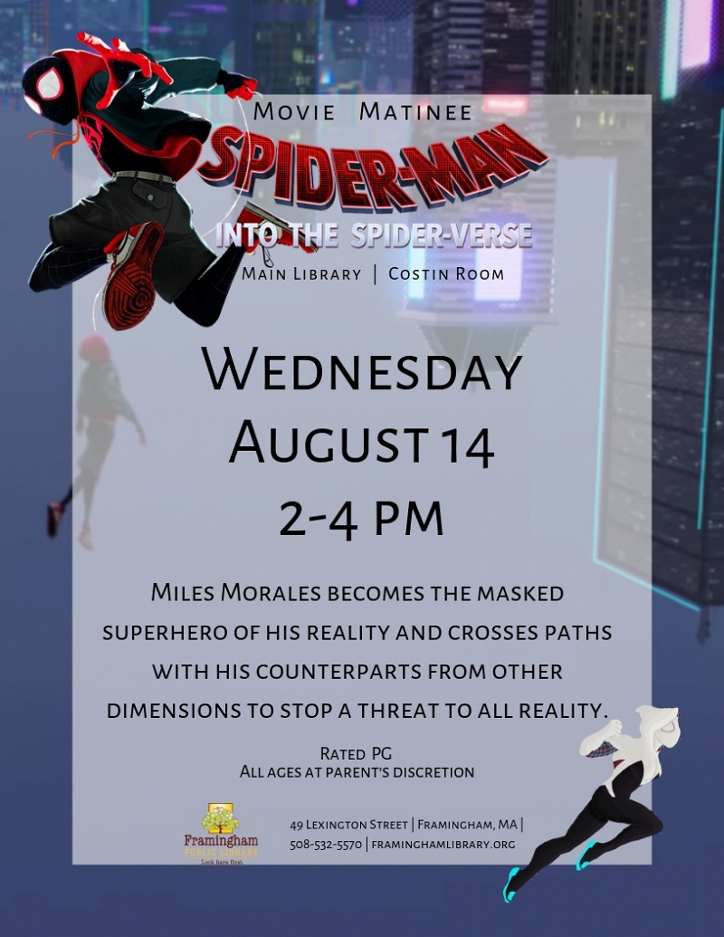 Movie Matinee: Spider-Man Into the Spider-verse thumbnail Photo