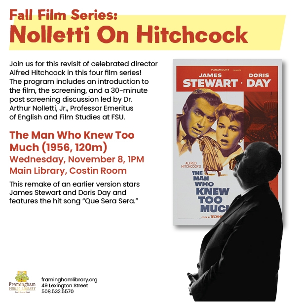 Fall Film Series: Nolletti On Hitchcock - The Man Who Knew Too Much thumbnail Photo