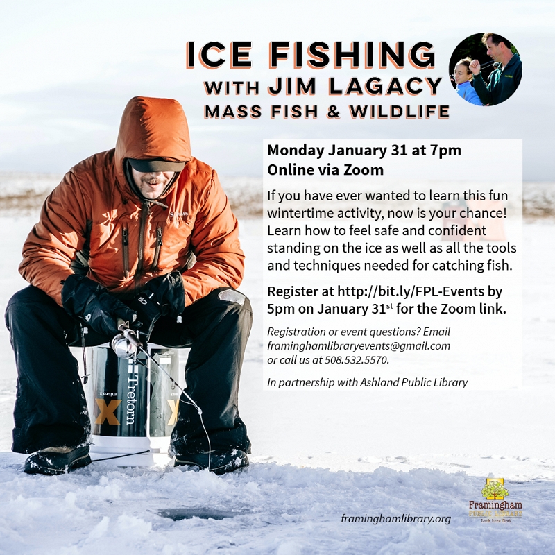 Ice Fishing with Jim Lagacy from Mass Fish and Wildlife thumbnail Photo
