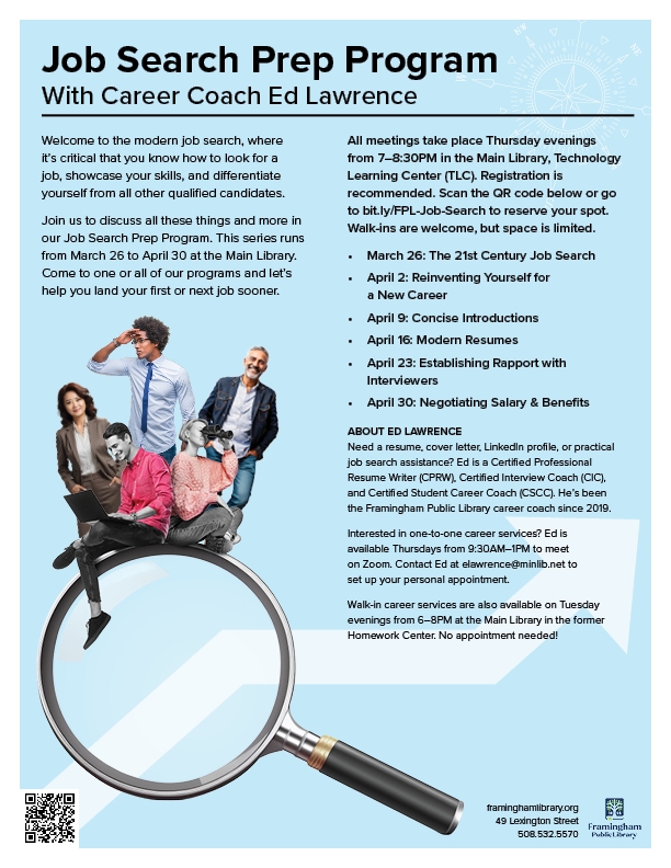 Job Search Prep Program: The 21st Century Job Search thumbnail Photo