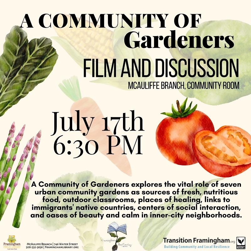 A Community of Gardeners: Film and Discussion thumbnail Photo