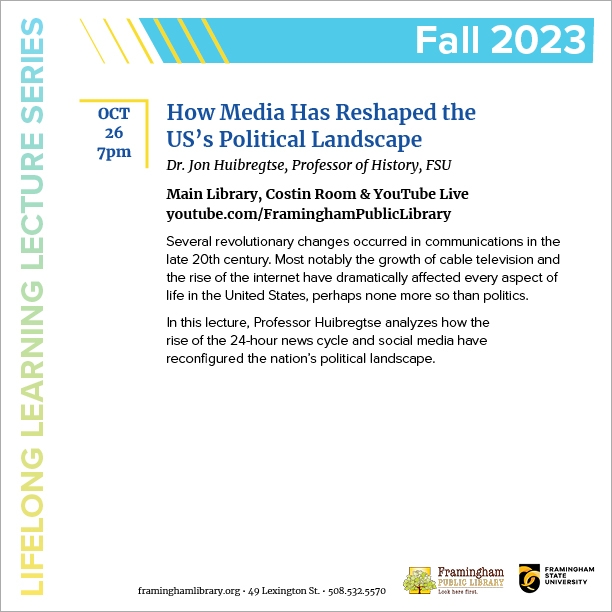 Lifelong Learning Lecture Series: How Media Has Reshaped the US’s Political Landscape thumbnail Photo