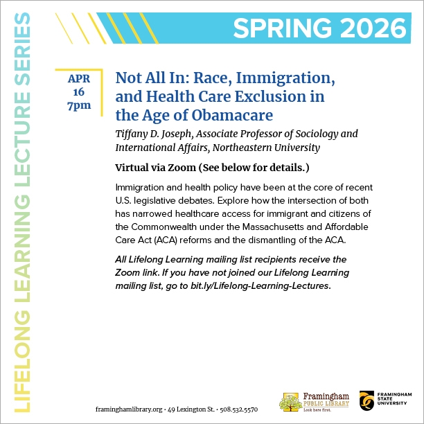 Lifelong Learning Lecture: Race, Immigration & Health Care Exclusion in the Age of Obamacare thumbnail Photo
