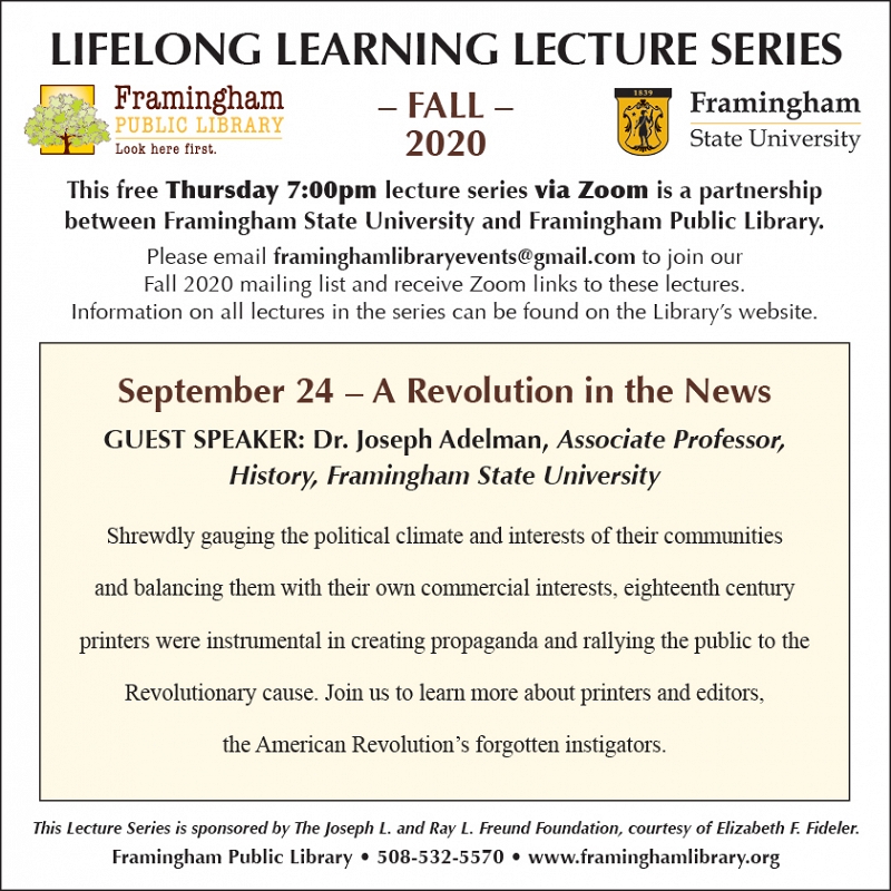 Lifelong Learning Lecture Series: A Revolution in the News thumbnail Photo