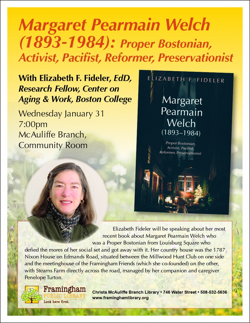 Margaret Pearmain Welch (1893-1984): Proper Bostonian, Activist, Pacifist, Reformer, Preservationist thumbnail Photo