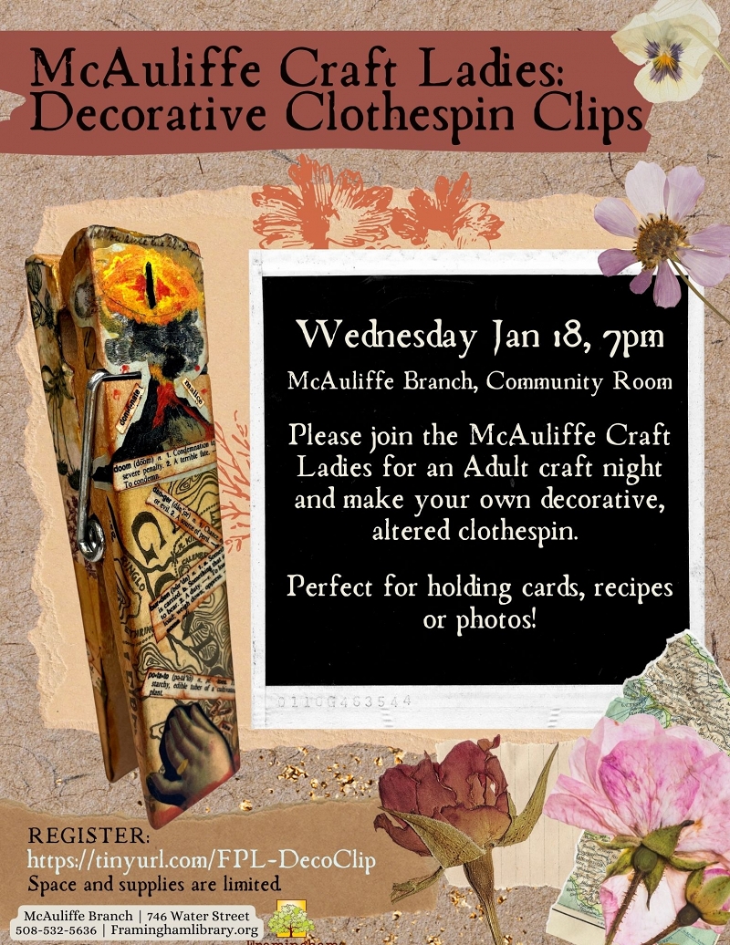 McAuliffe Craft Ladies: Decorative Clothespin Clips thumbnail Photo