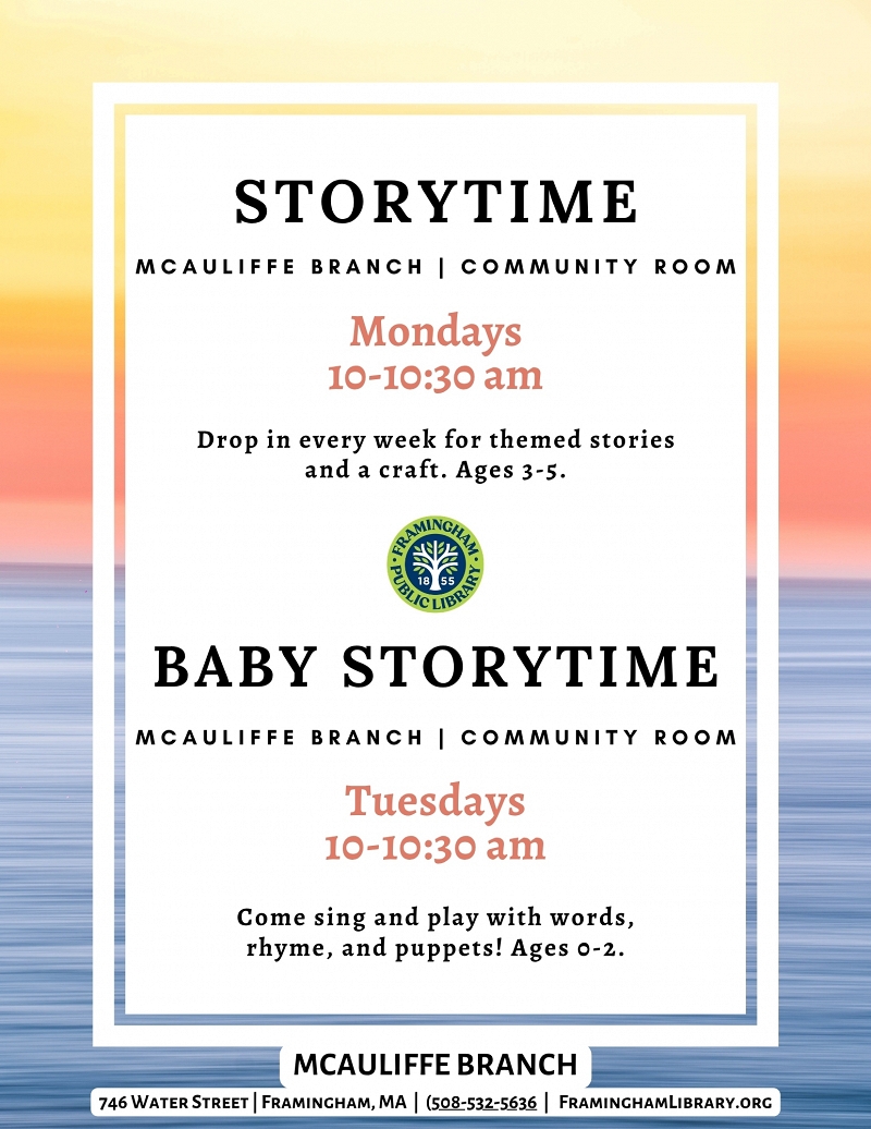 Baby Storytime at the McAuliffe Branch thumbnail Photo
