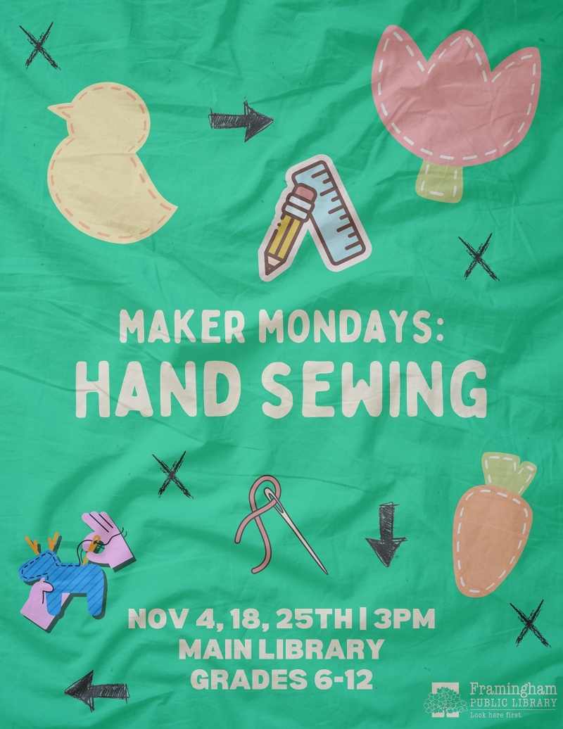 Maker Mondays: Hand Sewing thumbnail Photo