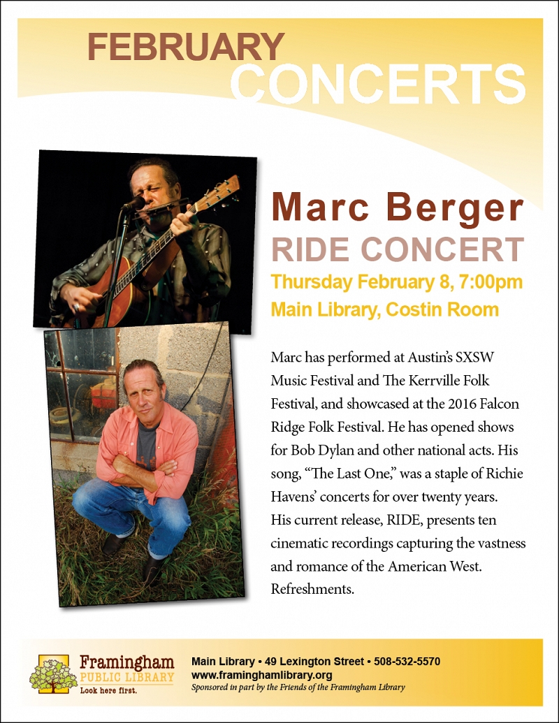 Marc Berger: RIDE Concert thumbnail Photo