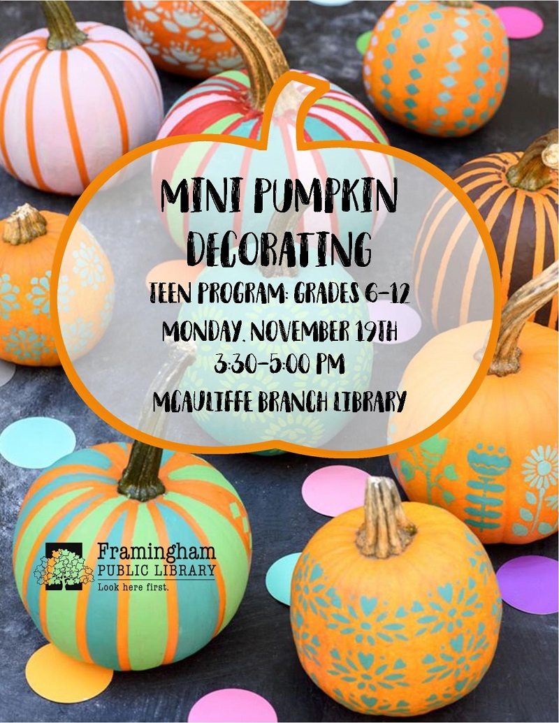 Mini Pumpkin Decorating thumbnail Photo