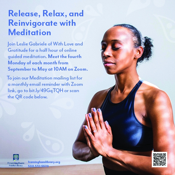 Release, Relax, Reinvigorate: Meditation with Leslie thumbnail Photo