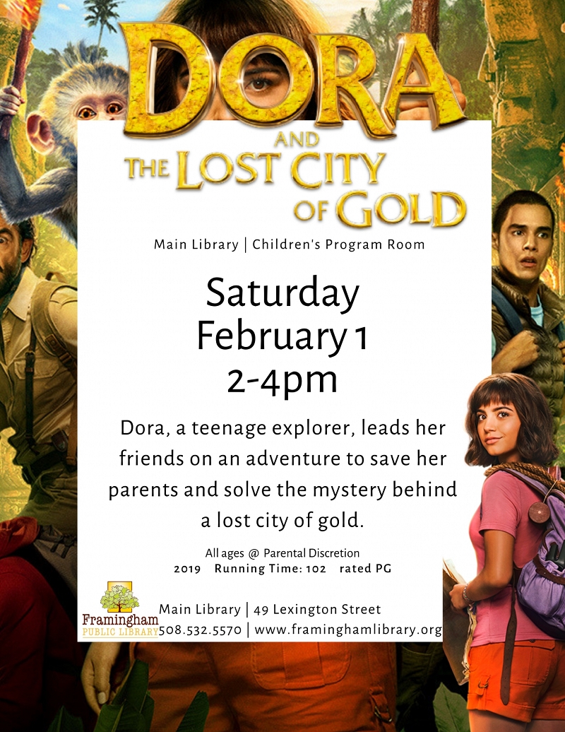 Movie Matinee: Dora and the Lost City of Gold (rescheduled from December) thumbnail Photo