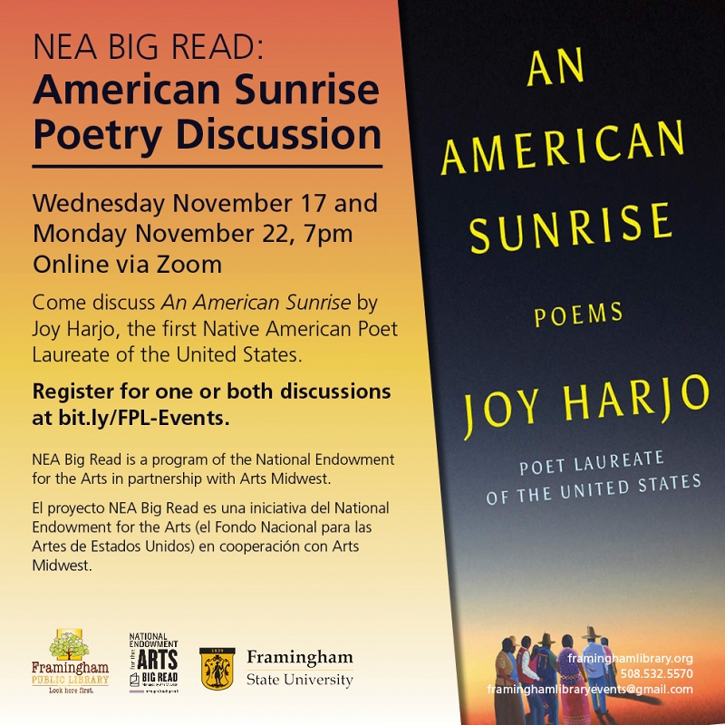 NEA BIG READ: American Sunrise Poetry Discussion thumbnail Photo