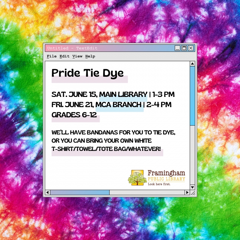 Pride Tie Dye - McAuliffe Branch thumbnail Photo