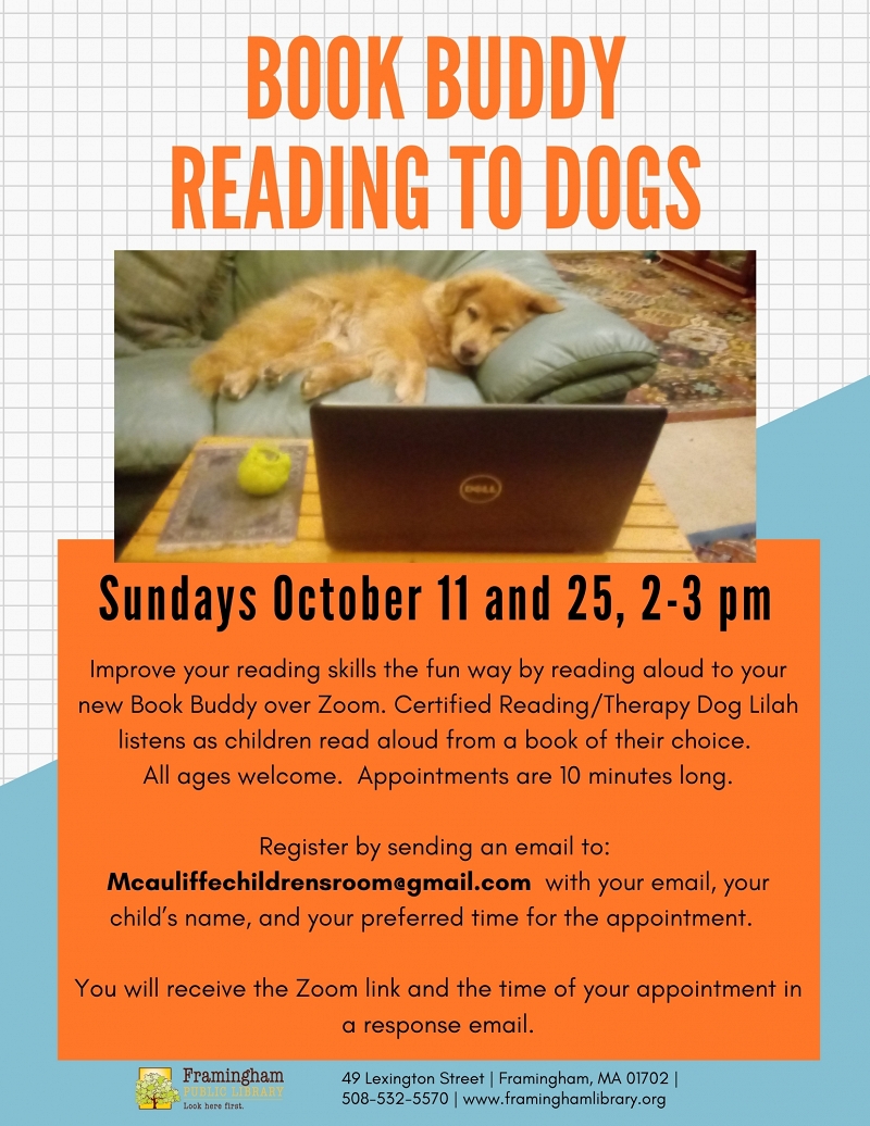 Book Buddy Reading to Dogs (All ages) thumbnail Photo